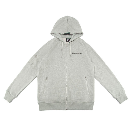 Zip Hoodie Thin - Grå